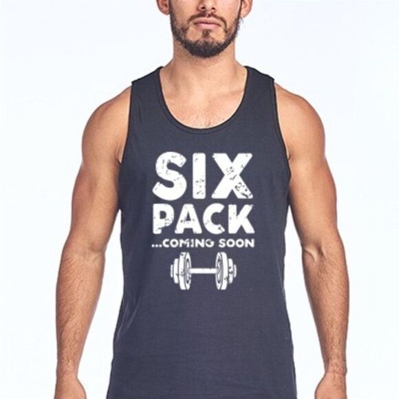 “Six Pack Coming Soon” Tank Top - Picture 2 of 2